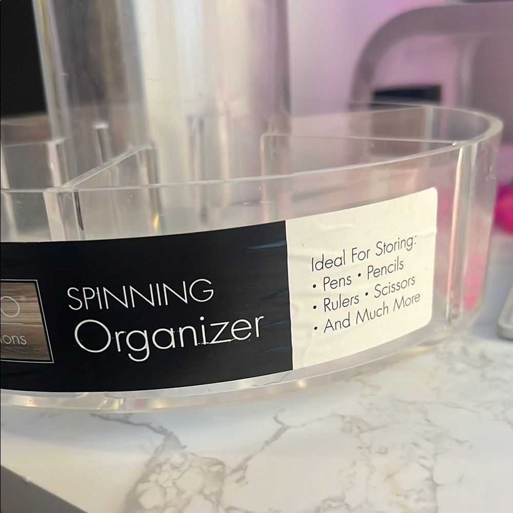 Clear Spinning Organizer